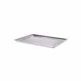 Servírovací podnos - Nerez - s okrajem - 393x268 mm - výška: 20 mm - vhodné pro maso a drůbež