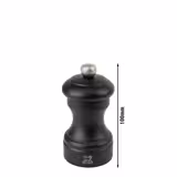 (6 pieces) PEUGEOT | BISTRO - Salt Mill - Matte Black - Height: 100mm