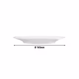 SELTMANN WEIDEN | Flat Porcelain Plate Ø 165 mm Coup Fine Dining – White