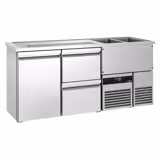 Barkoelkast PREMIUM - 1950x700mm - 1 deur & 2 laden
