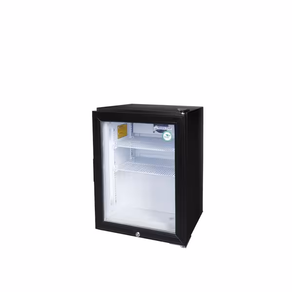 GASTRO-COOL | Minibar-frysskåp - 51 l - med 1 glasdörr - svart