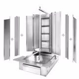 Commercial Gas Doner Kebab Grill – Bottom motor - Ø16 mm spit - quick-swap - UK Type G plug