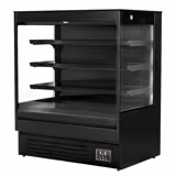 Armoire réfrigérée murale - Libre-service - 1200mm - 390L - avec 3 étagères - arrière fermé - Noir