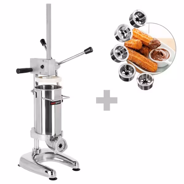 Churro-Maschine - 3 Liter - Manuell - inkl. 5 Churro-Aufsätze