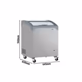 Lada congelatoare - 117 litri (conținut net) - GRI cu capac din sticlă