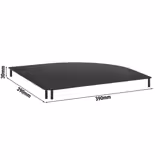 Eckverbindung - VALO - Metall - Svart - 390x390 mm - passar till 14030