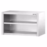 Pensile a giorno in acciaio inox PREMIUM - 1000x400mm - a giorno (senza ante) - 650mm di altezza