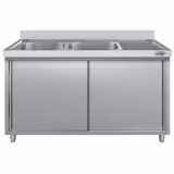 Spülschrank ECO - 1600x600mm - mit 2 Becken links