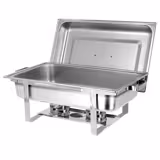 Chafing dish - GN 1/1 - avec couvercle et pieds en inox 