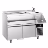 Barski- & Rashladni pult za pripremu pića - 1200x600 mm - 150 litara - Sa 2 ladice 1/1 & policama