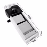 Mandoline Slicer - with 3 Attachments & Ripple‑Cut Blade - Stainless Steel