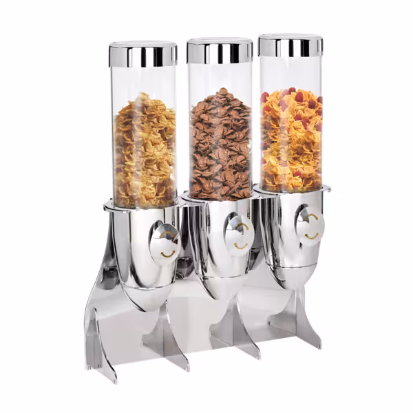 Commercial Cereal Dispenser - triple - Ø115mm - Rotary Dispense
