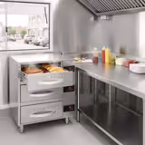Warmhalteschrank für Speisen - 6 kW - GN 1/1 - 3 Schubladen