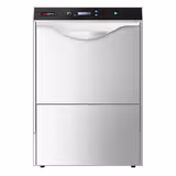 Lave-vaisselle professionnel - Double paroi - Panier 50x50cm - Commandes électroniques - 3,9kW - avec pompe de vidange + pompes doseuses détergent et liquide de rinçage