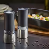 PEUGEOT | DAMAN - Electric Salt Mill - Stainless steel/acrylic - Height: 160mm