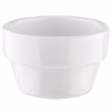 (60 pièces) Coupelles à sauce - FLOWER POT - Melamine - 40 ml - Ø 60 mm - Blanc