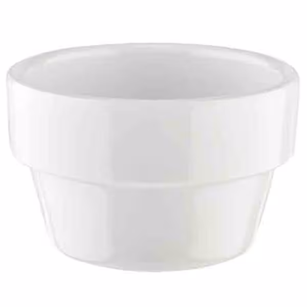 (60 pièces) Coupelles à sauce - FLOWER POT - Melamine - 40 ml - Ø 60 mm - Blanc