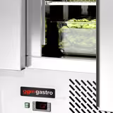 Saladette ECO - 1368mm - 3 Türen - mit hohem Glasaufsatz für 4x GN 1/1