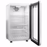Mini displaykoelkast - 495mm - 113 liter - met 1 glazen deur & LED‑verlichting - wit