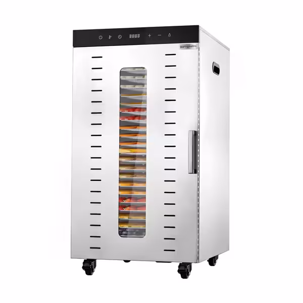 Suszarka do żywności - ze stali nierdzewnej - z 24 tacami - 2kW