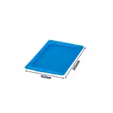 (6 Stück) CAMBRO | SafeTrak - Polypropylen-Deckel GN 1/4 - Blau