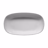 (6 ks) Talíř mělký - oválný - porcelán - 240×110 mm - bílá