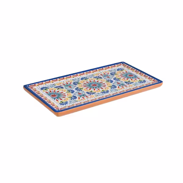 (6 stuks) GN-dienblad - ARABESQUE - Melamine - GN 1/3 - hoogte: 20mm - Terrakotta