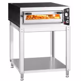 Forno de pizza elétrico - Base em pedra refratária - 6x Ø35cm - Eletromecânico - até 450°C - incl. Underframe