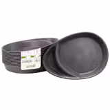 (60 buc) Mehrweg - Farfurie compartimentată - cu 2 camere - tropă - Bio-Compound - 275x200 mm - gri