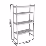Étagère de base en aluminium - 952 x 1800 mm - Capacité de charge : 600 kg