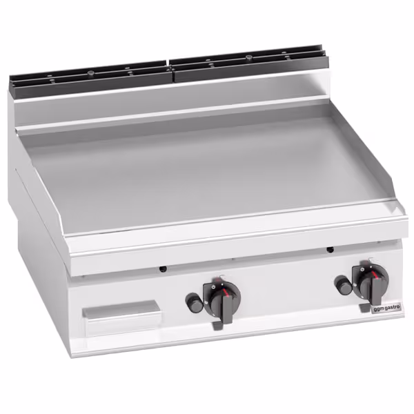 Chapa a gás - 13,8 kW - Lisa - Superfície de cozedura: 795x500mm