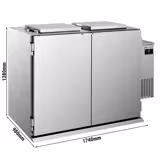 Nass-Abfallkühler - 2x 120 Liter - Aggregat Rechts