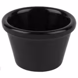 (24 Stück) Dipschälchen - CASUAL - Melamin - 50ml - Ø 60mm - Schwarz