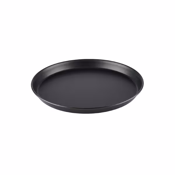 (6 Stück) Pizzablech - Ø 240mm - Blaublech - nicht beschichtet - Höhe: 25mm