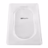 (6 stuks) polycarbonaat - GN-deksel GN 1/9 - hoogte: 9mm - 176x108mm - transparant