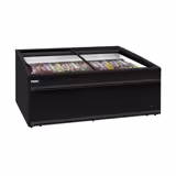 Îlot de congélation WTRU25 - 2106x858mm - 483 L - Couvercles coulissants en verre - Noir