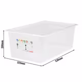 (6 pièces) CAMBRO | SafeTrak - Récipients en polypropylène GN 1/1 - laiteux - Hauteur : 200mm