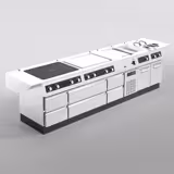 موقد تحريضي PAOLO 900 - 400x900x320mm - 10 kW - 2 مناطق طهي - Bflex Digital