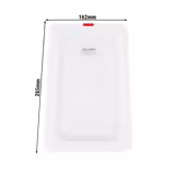 (6 pz) Coperchio GN 1/4 in polipropilene - 265x162mm - Bianco traslucido