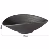 (6 ks) Miska ZEN - Melamin - 0,2 l - obdélníková - 175x155 mm - stohovatelná - vhodná do myčky - nevhodná do mikrovlnky - černá