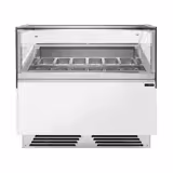 Witryna do lodów ADAM - 1201mm - Obieg wymuszony - z oświetleniem LED - na 12x 5l pojemników na lody lub 8x 7l pojemników na lody - Biały