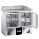Pizzakühltisch PREMIUM - 935x700mm - 2 Glastüren