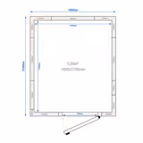 Panel Tip Soğuk Oda 0/+8 °C - 1800x2100mm - 5,88m³