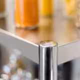 Étagère supérieure en inox – 2 niveaux – 1000 × 370 mm – hauteur réglable