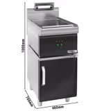Electric Chip Scuttle - 1.17kW - 1x GN 1/1 - with base cupboard - 1 Door