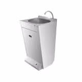 Commercial Hand Wash Sink - Stainless steel - with foot-operated tap, soap dispenser