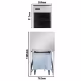 Ice Maker - Nugget Ice - 335 kg / 24 h - incl. Ice Storage Bin and Transport Trolley