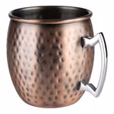 (6 adet) Karıştırma Kabı MOSCOW MULE - 500ml - Bakır - Kulplu