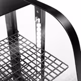 Koelvitrine - tafelmodel - 100 liter - 682mm - schuifdeuren - gebogen ruit - met 2 schappen