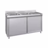 Spoelbakkast ECO - 1800x600mm - met 2 spoelbakken links